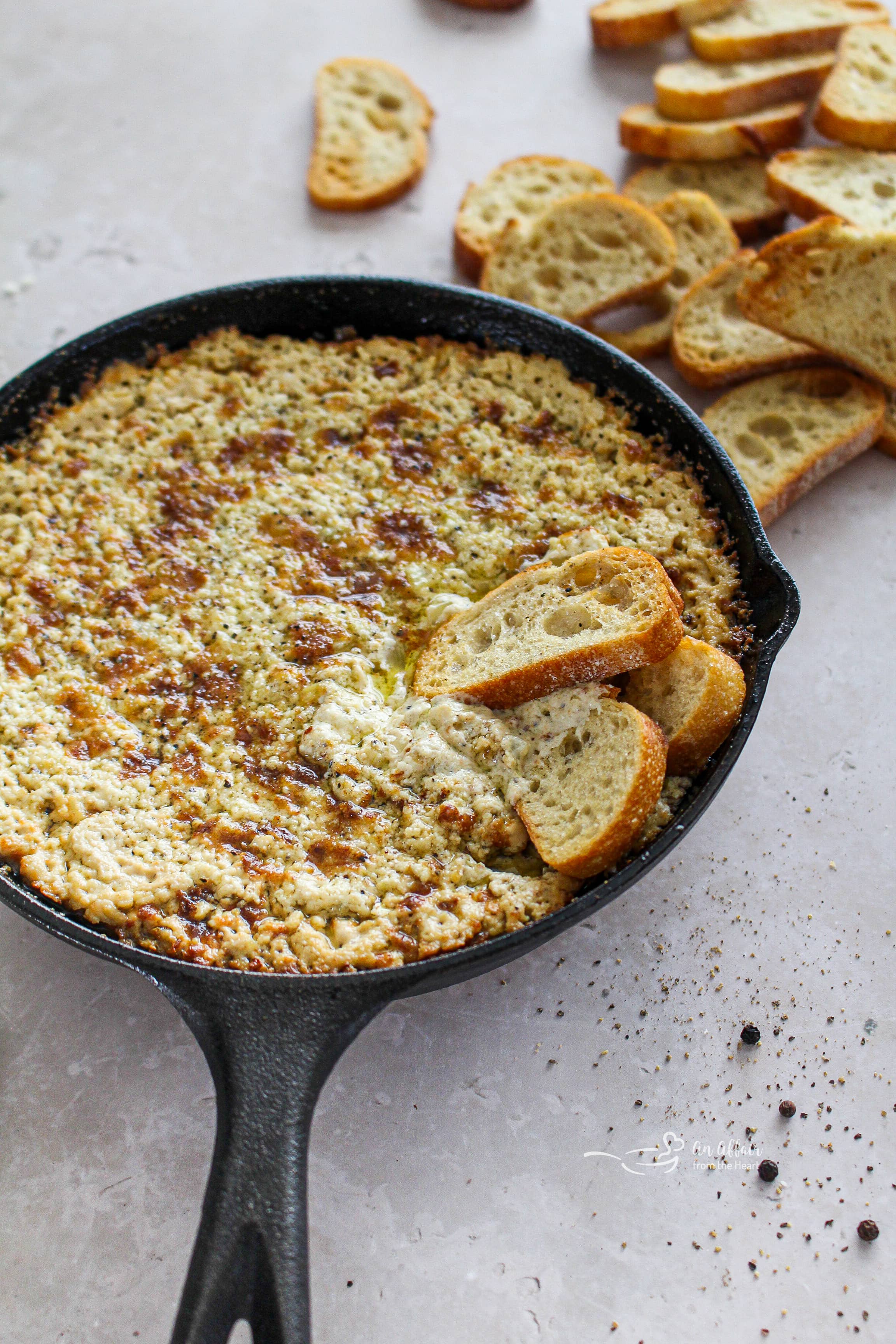 Warm Baked Vidalia Onion Dip with Cream Cheese & Pecans